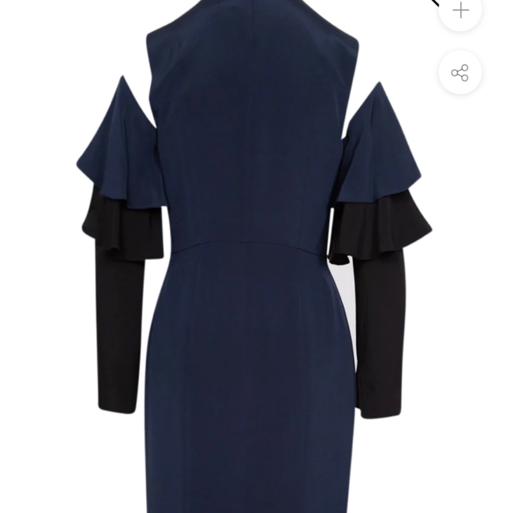 Juilianna Bass Mimi dress. navy blue XL/12 usa true to size